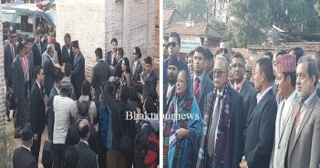 बंगलादेशका राष्ट्रपति हमिद भक्तपुरको भ्रमणमा