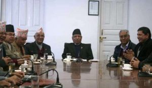 तीन दलको बैठक निष्कर्षबिहीन