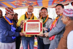 निर्माण व्यवसायी संघ झापालाई महासंघको सम्मान