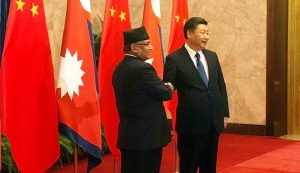 प्रधानमन्त्री दाहालले भेटे चिनियाँ राष्ट्रपति
