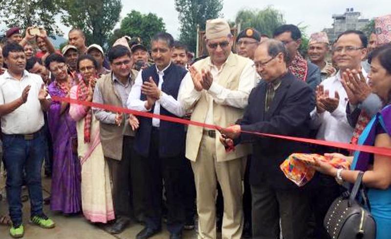 भक्तपुर–सुडाल जोड्ने गोंस पुलको उद्घाटन