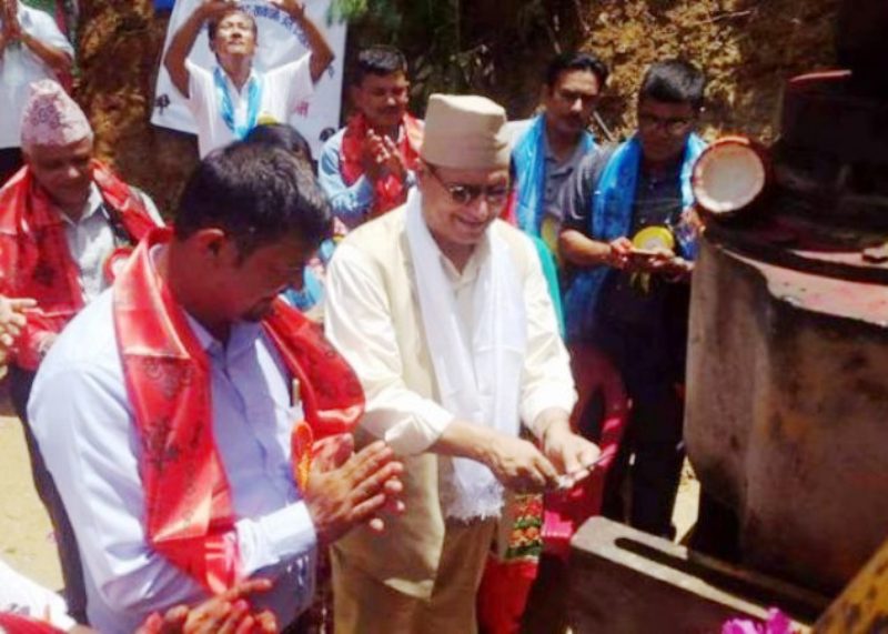 खानेपानी आयोजना शिलन्यासपछि गाउँले हर्षित