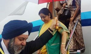 भारतीय विदेशमन्त्री स्वराज काठमाडौंमा