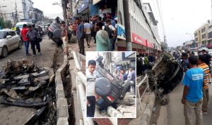 मापसे गरेर कार चलाउँदा  बिहानै जमलमा दुर्घटना