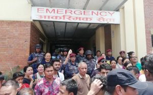 बिरामीको मृत्यु भएपछि ओम अस्पतालमा तनाव