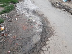सूर्यबिनायक मन्दिर जाने सडकखण्ड ढलमय बन्यो
