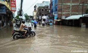 विराटनगर बजार जलमग्न, रंगशाला नै डुबेपछि प्रतियोगिता सारियो