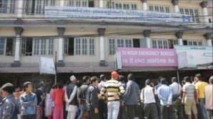 बिरामीको मृत्युपछि भक्तपुरको नागरिक कम्युनिटी अस्पतालमा तनावग्रस्त