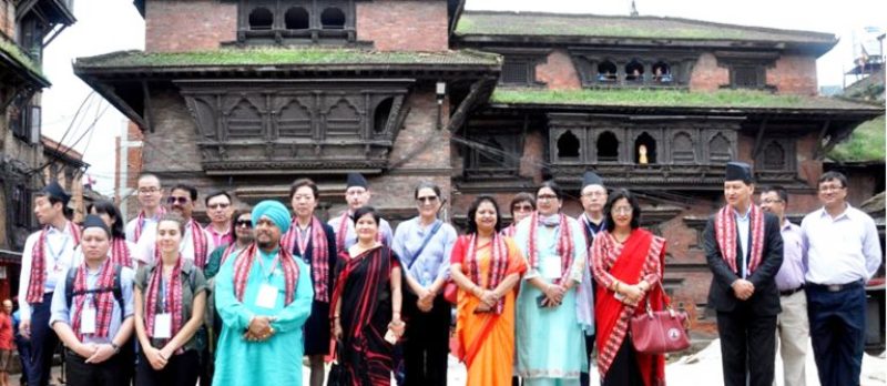 पाँच देशका नगर प्रमुखले गरे आज भक्तपुरको अवलोकन
