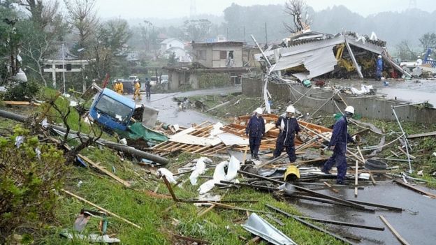 जापानमा शक्तिशाली समुद्री आँधी हागिबिसका कारण जनजीवन प्रभावित