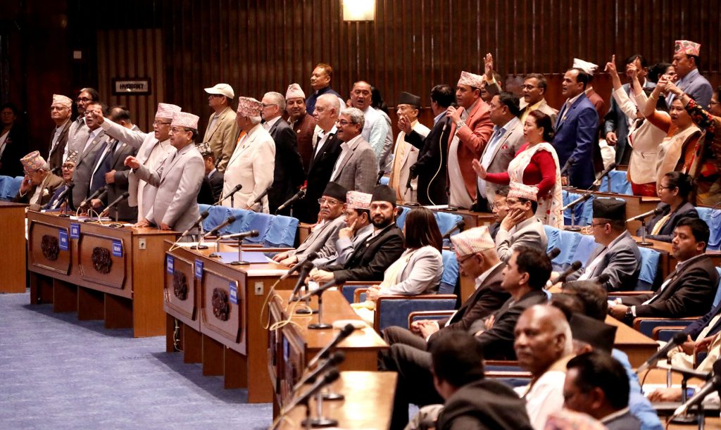 कांग्रेसको अवरोधपछि राष्ट्रियसभा बैठक स्थगित