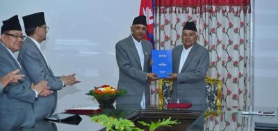 राष्ट्रपतिसमक्ष वित्त र लोक सेवा आयोगको वार्षिक प्रतिवेदन पेश