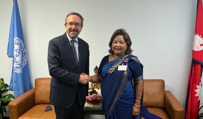 परराष्ट्रमन्त्री राणा र अमेरिकी उपमन्त्री वासबीच भेटवार्ता