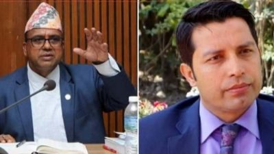 सांसद राजेन्द्र बजगाईँलाई कारवाहीको माग गर्दै मन्त्री पाण्डेले दिए उजुरी