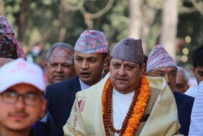 पूर्वराजा ज्ञानेन्द्र शाह शुक्रबार लुम्बिनी जाने