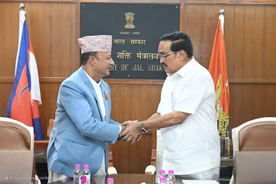 ऊर्जामन्त्री खड्का र भारतीय जल शक्तिमन्त्री पाटिलबीच भेटवार्ता