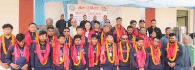 नेपाली राष्ट्रिय नेत्रहीन क्रिकेट टिमलाई भैरहवामा बिदाइ