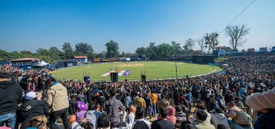 कर्णालीविरुद्ध टस जितेर जनकपुरले पहिले फिल्डिङ गर्दै 