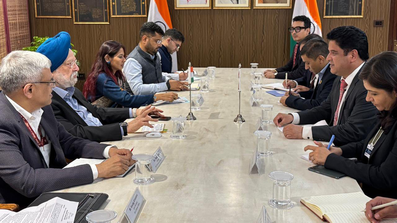 उद्योगमन्त्री भण्डारी र भारतीय समकक्षी हरदिपसिंह पुरीबीच भेटवार्ता