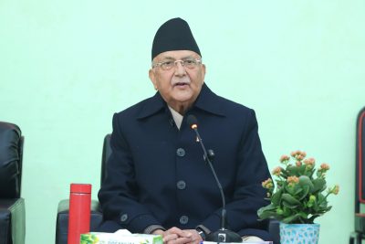 देशभक्त र प्रगतिशील मजबुद भएकाले प्रतिक्रियावादी शक्तिहरु आतङ्कित भएका छन् : प्रधानमन्त्री