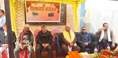 घलाते फल्चा पुननिर्माण गर्न शिलान्यास