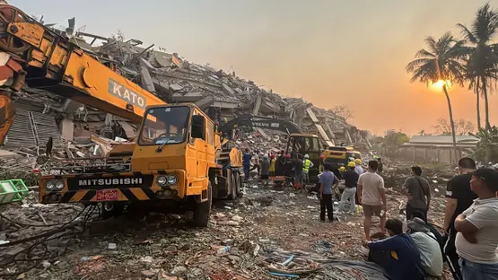 म्यान्मारमा भूकम्प : मृत्यु हुनेको सङ्ख्या तीन हजारभन्दा बढी