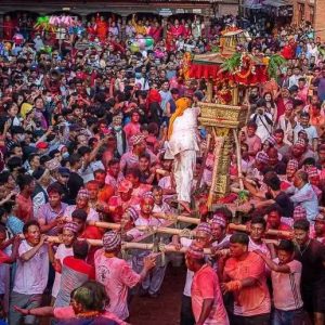 पनौतीको १४२१ वर्ष पुरानो हिले जात्रा सुरु