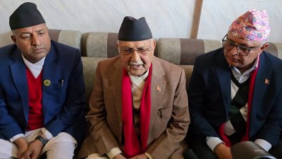 ओलीको दाबी: निर्वाचनका लागि शान्ति सुरक्षा अझै कमजोर