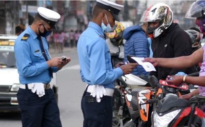 काठमाडौं उपत्यकामा २४ घण्टामा ३,५०१ चालक कारबाहीमा